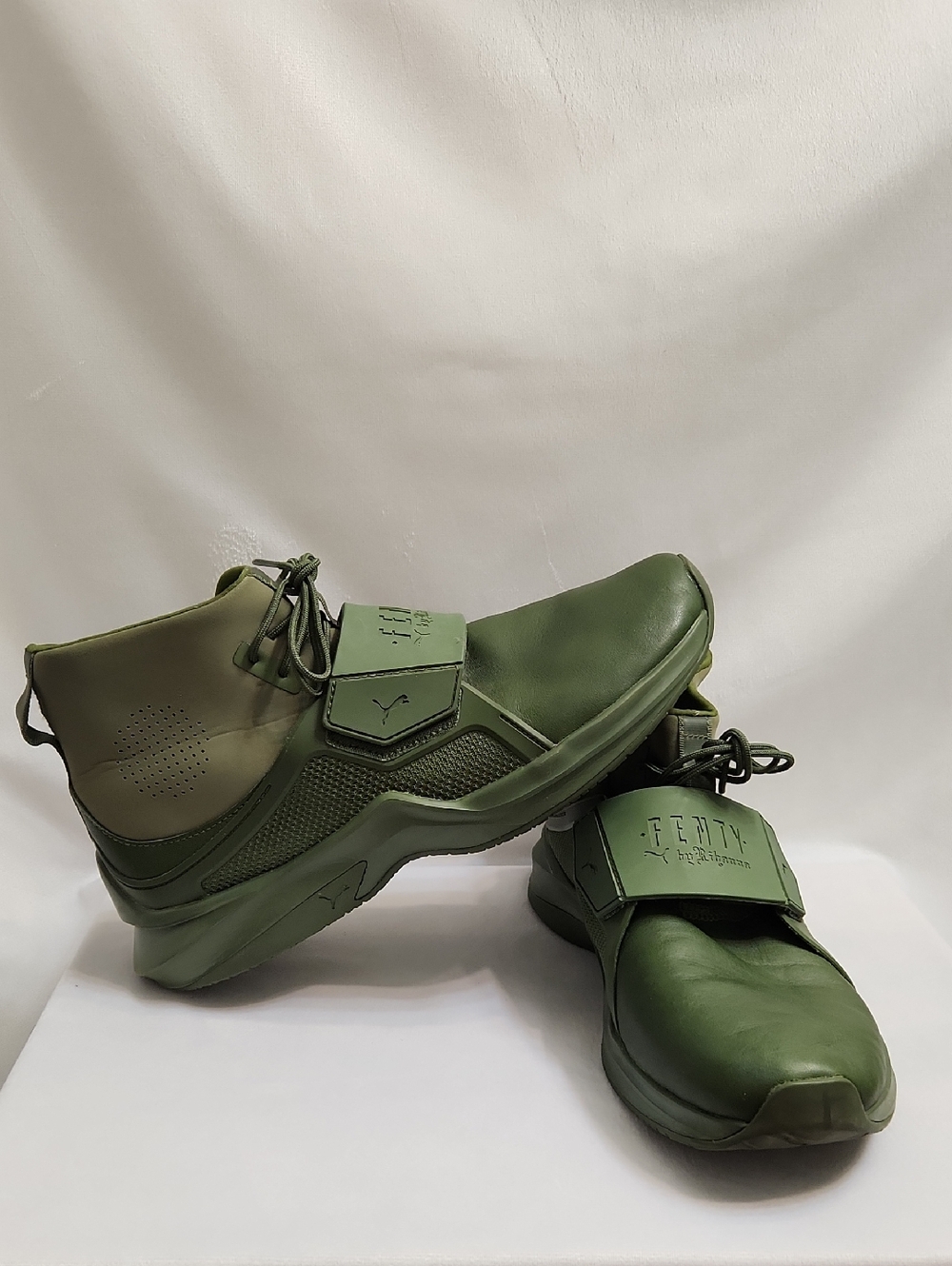 Puma X Fenty By Rihanna Trainer Hi Cypress Green Sneakers (W Size 10)